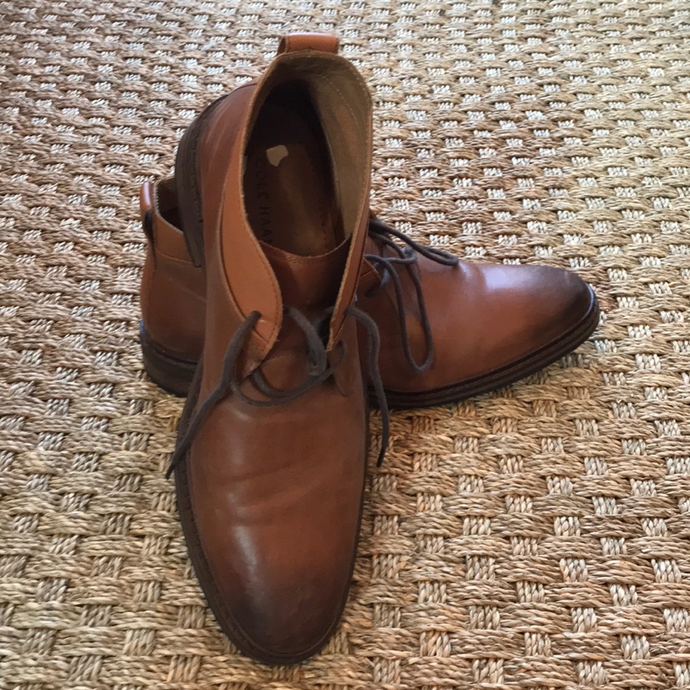 Cole Haan Lace up Boots, Brown, Size 10